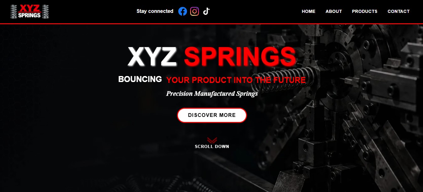 XYZ Springs website